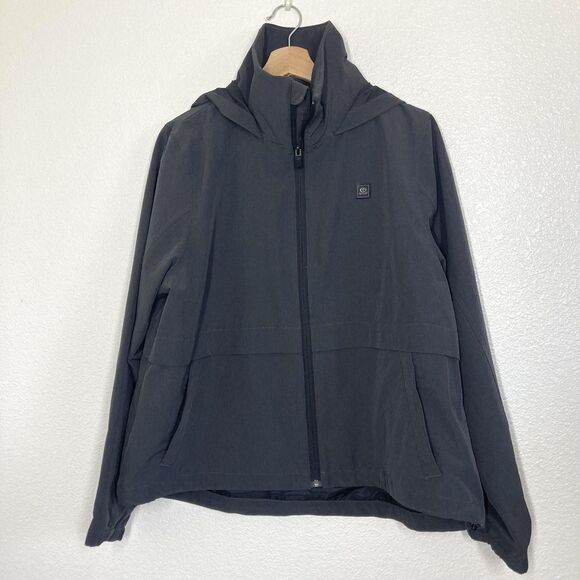 Rip Curl Jacket Mens Large Gray Anti Series Hooded Windbreaker Waterproof Coat - Picture 1 of 15